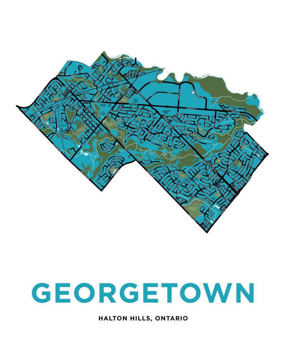 Georgetown Map Print