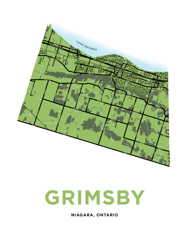 Grimsby Map Print