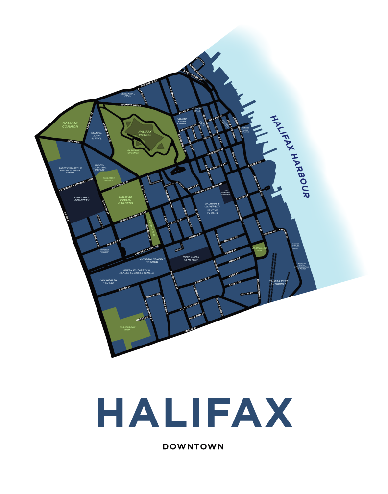 Downtown Halifax Neighbourhood Map