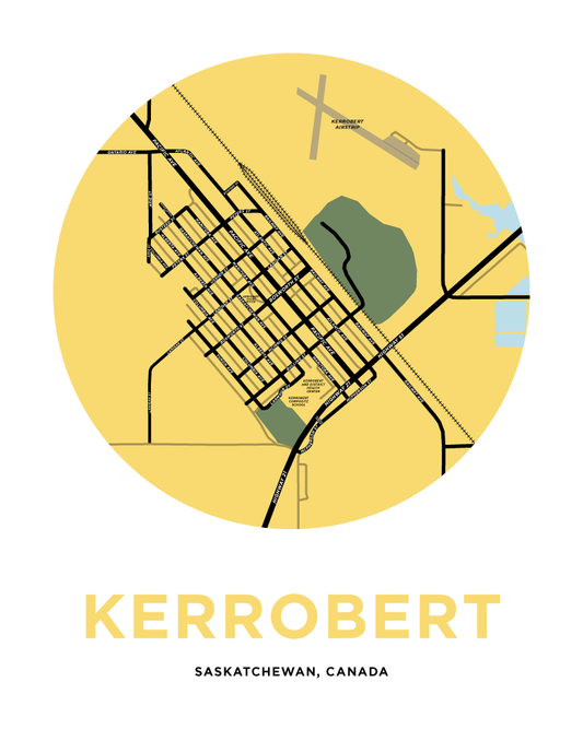 Kerrobert Map Print