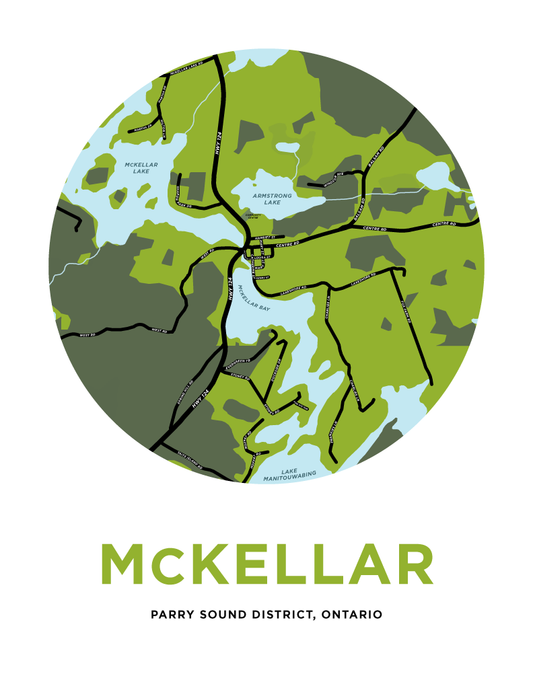 McKellar Map Print