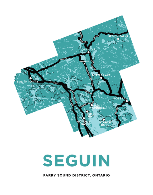 Sequin Map Print