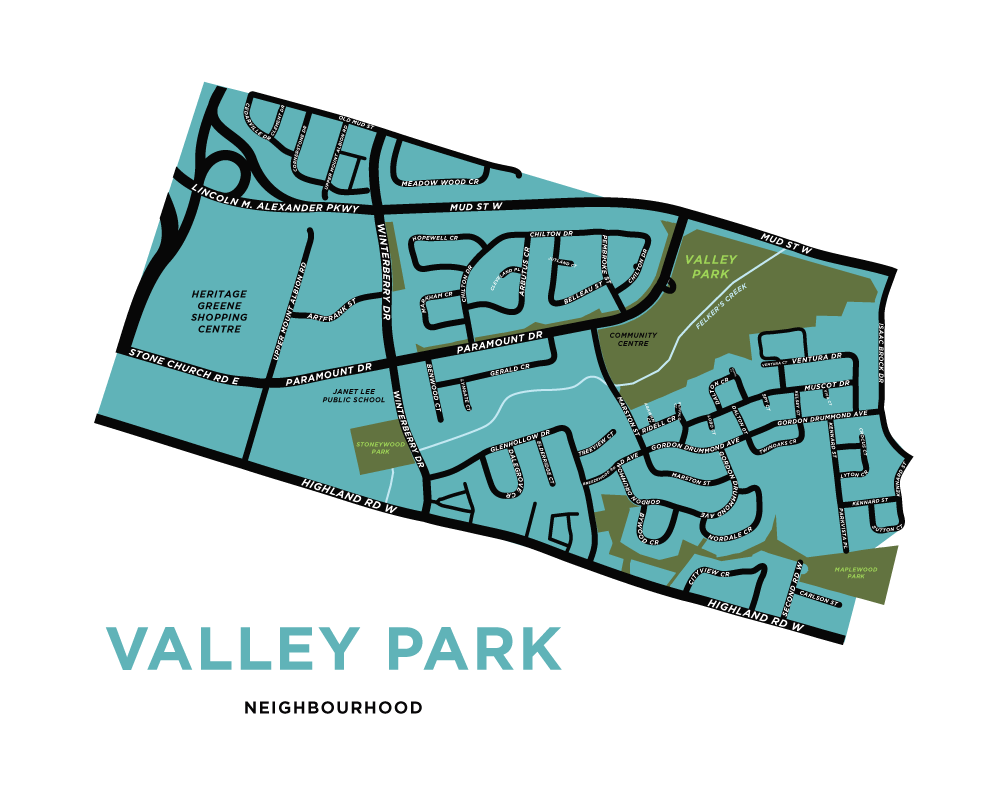 Valley Park Neighbourhood Map