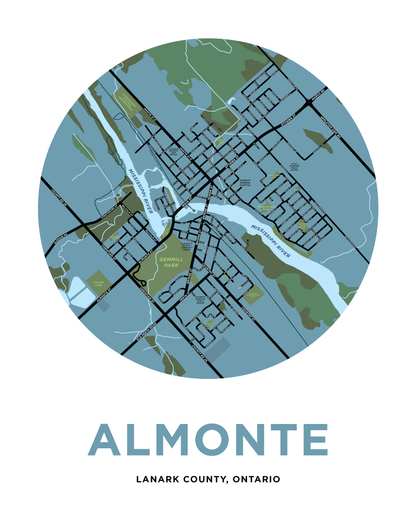 Almonte Map Print