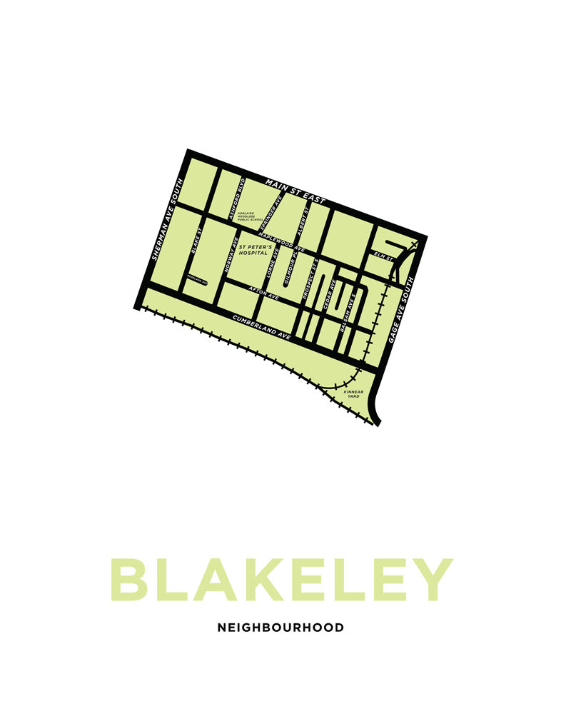 Blakeley Neighbourhood Map
