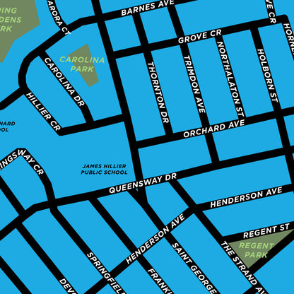 Henderson Neighbourhood Map (Brantford)