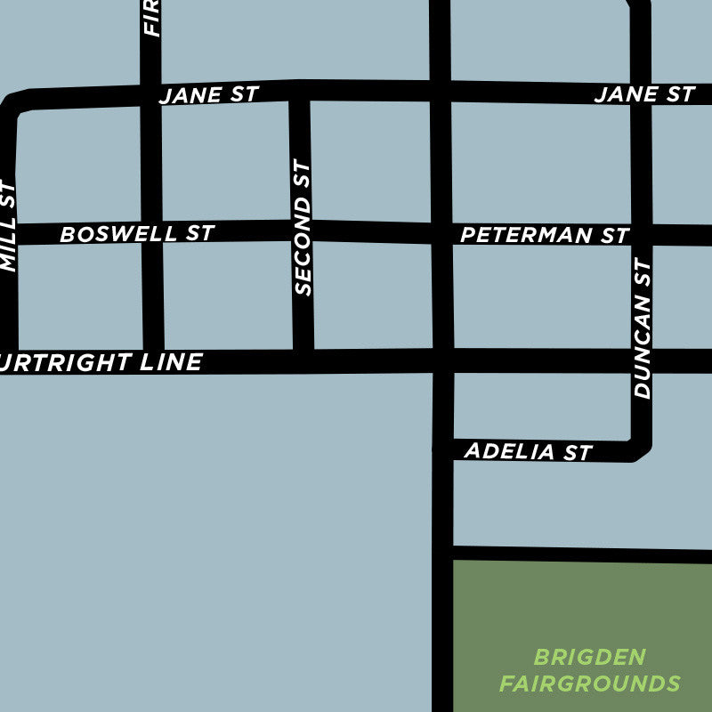 Brigden Map Print