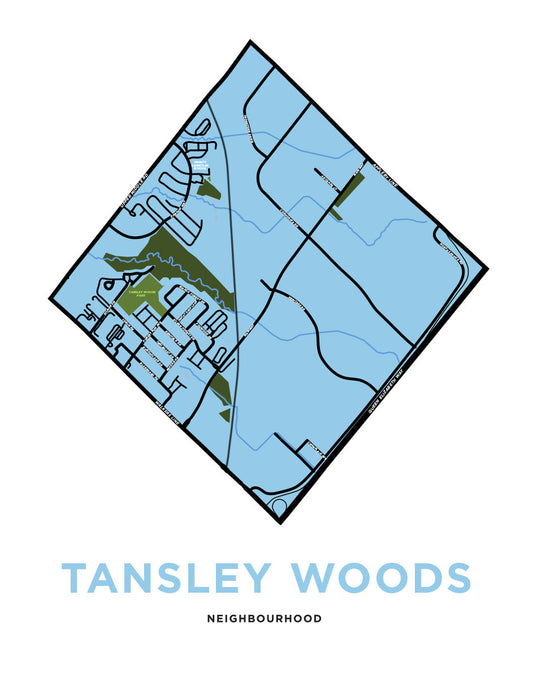 Tansley Woods Neighbourhood Map