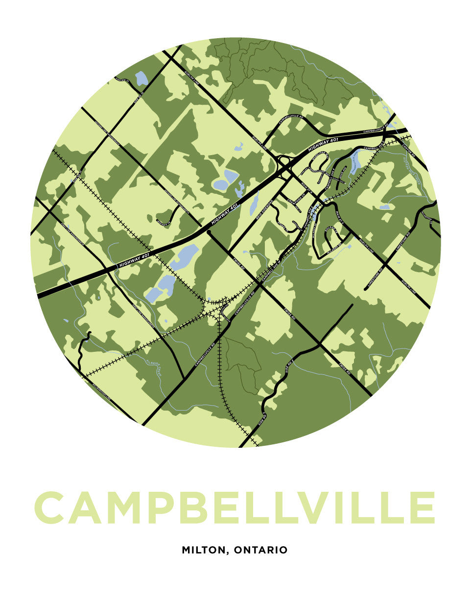 Campbellville Map Print