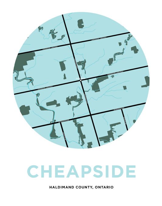 Cheapside Map Print