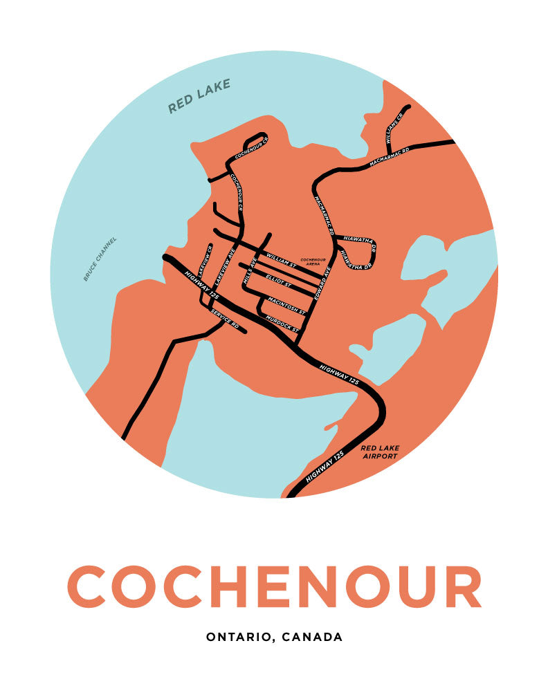 Cochenour Map Print