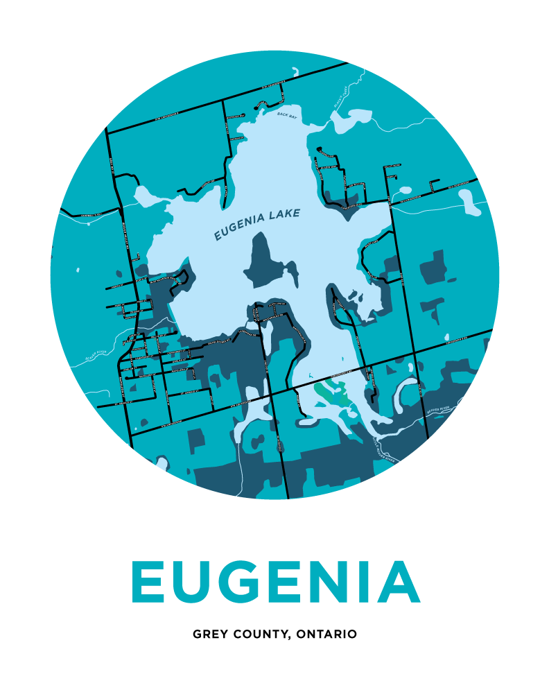 Eugenia Map Print
