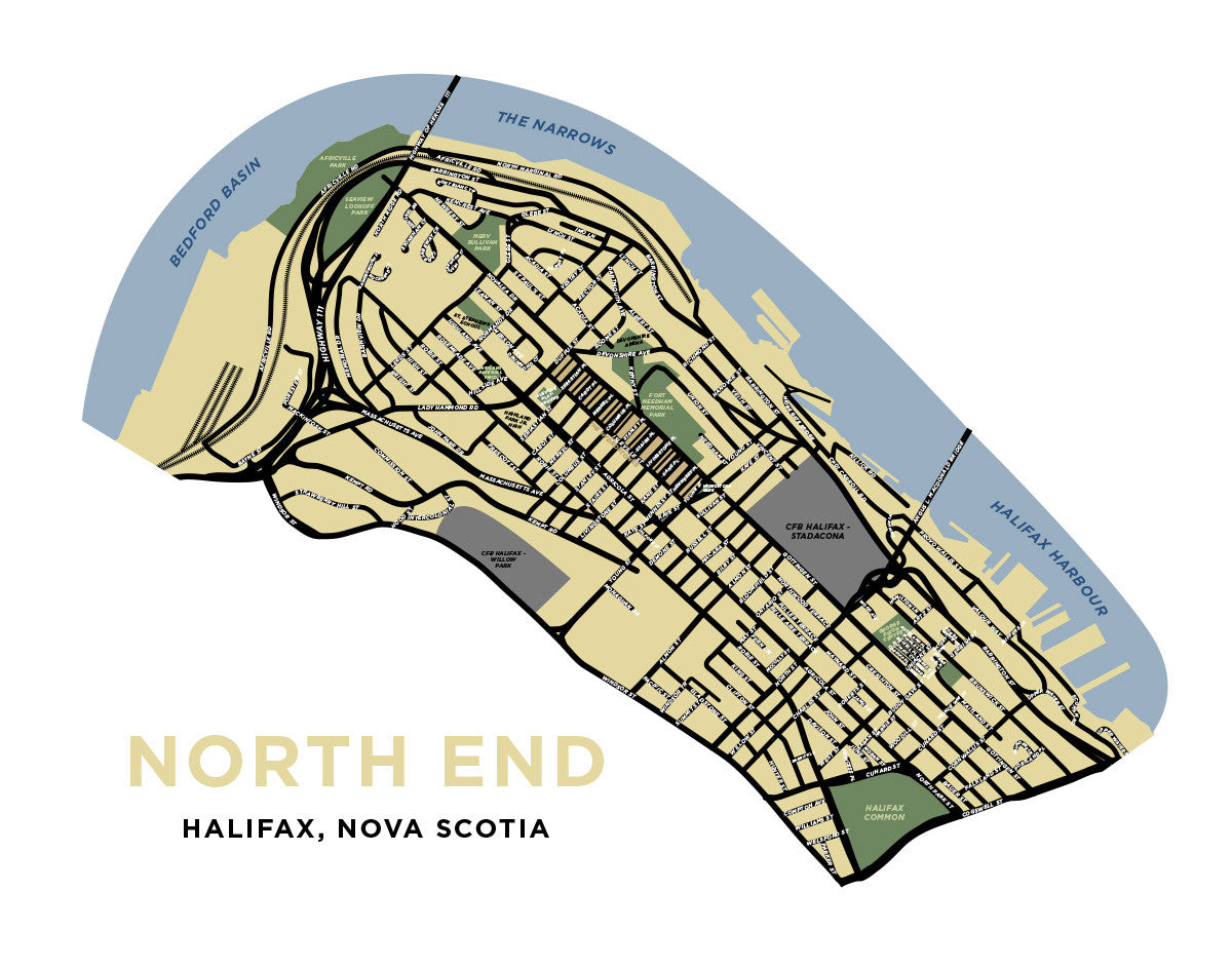 Halifax - North End Neighbourhood Map