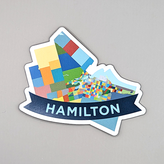 Hamilton Neighbourhoods Fridge Magnet