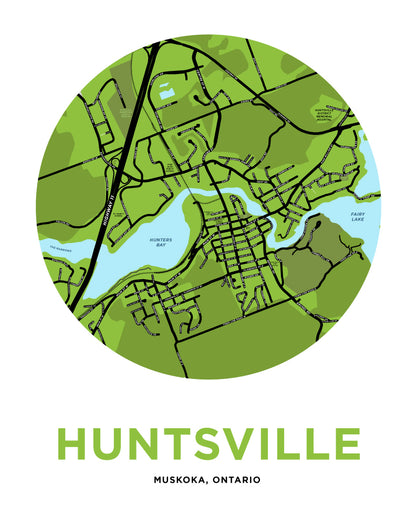 Huntsville Map Print