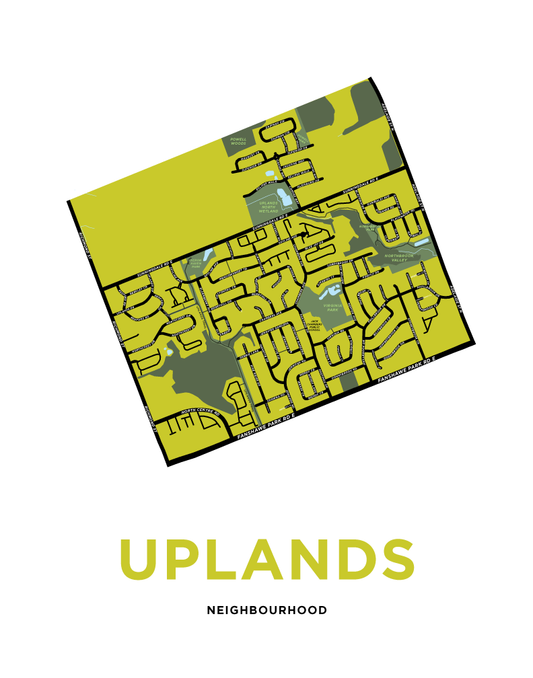 Uplands Neighbourhood Map Print