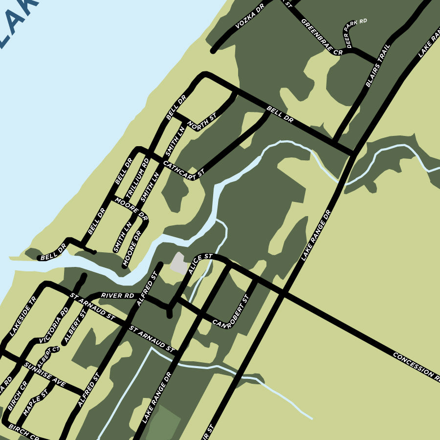 Lurgan Beach Map Print
