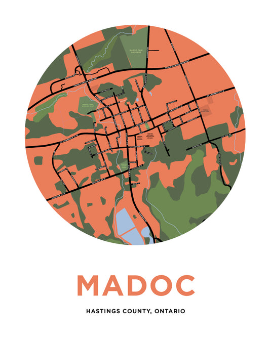Madoc Map Print