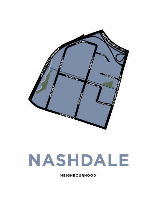 Nashdale Neighbourhood Map Print