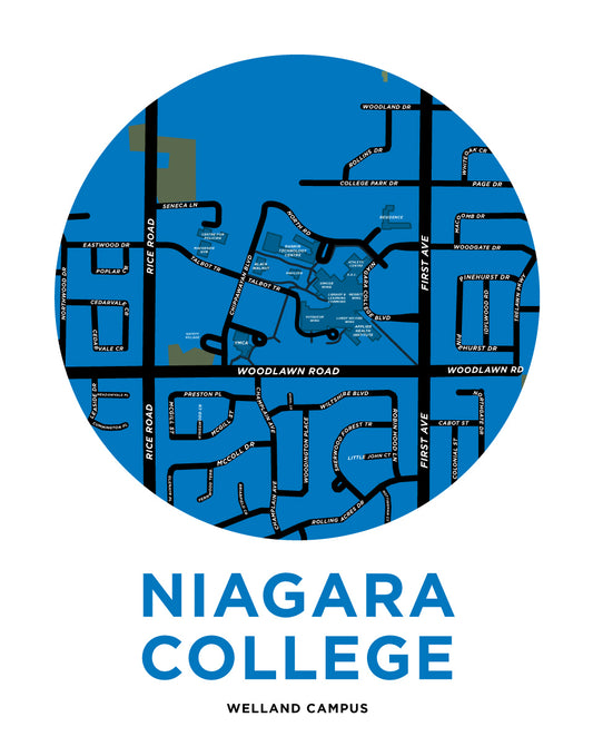 Niagara College - Welland Campus Map Print