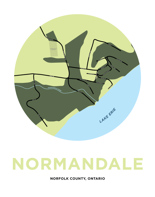Normandale Map Print