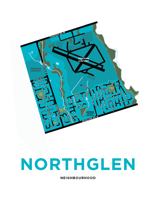 Northglen Neighbourhood Map Print