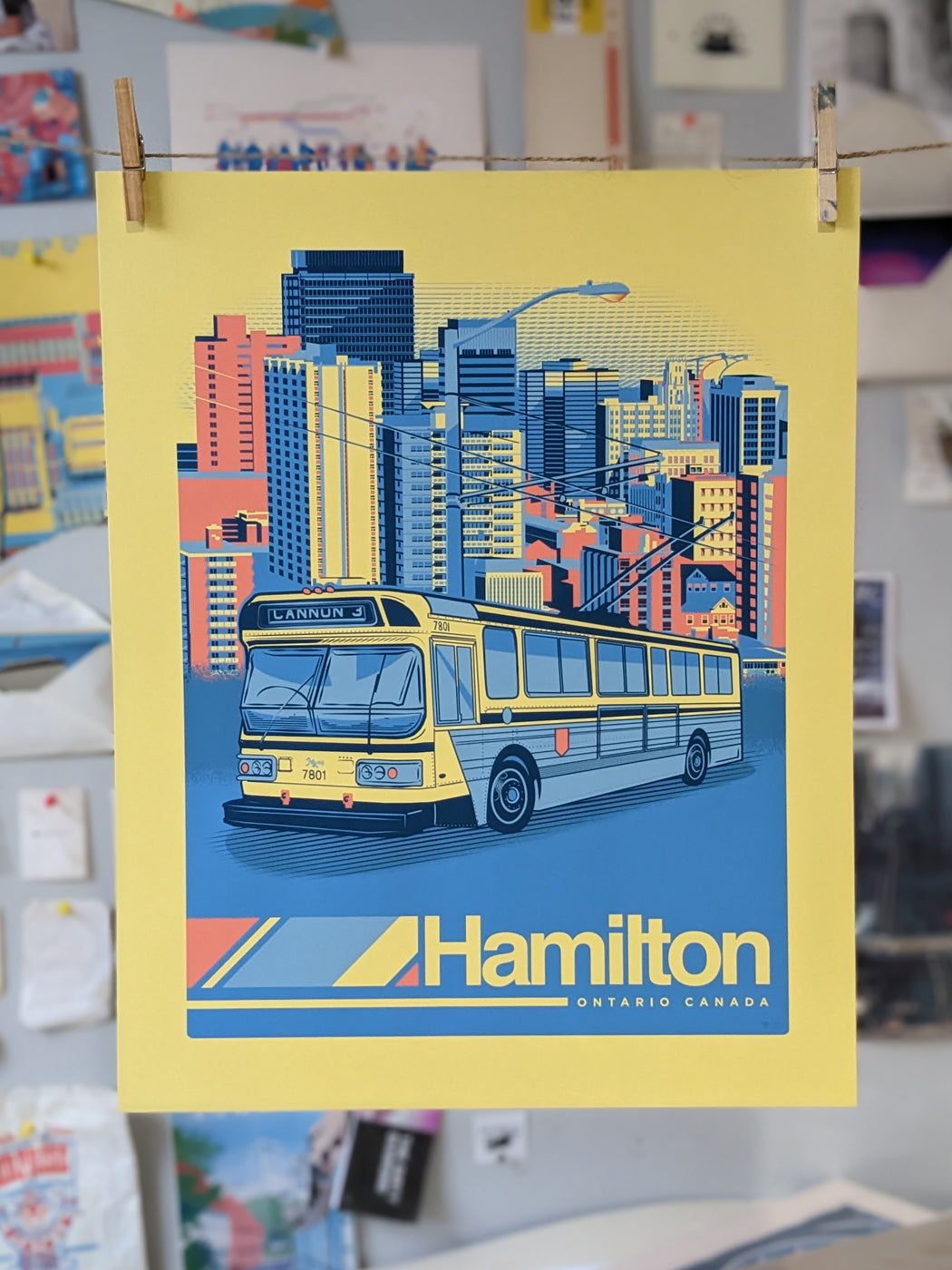 Hamilton Flyer E800 Bus Print