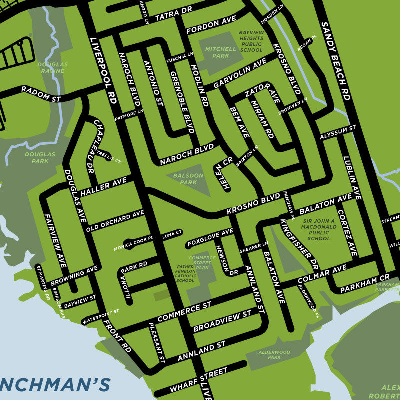Bay Ridges Neighbourhood Map (Pickering)