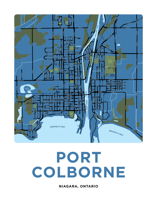 Port Colborne Map Print (Urban Area)