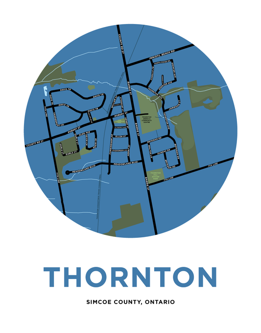 Thornton Map Print