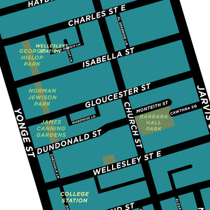 Church & Wellesley Neighbourhood Map Print