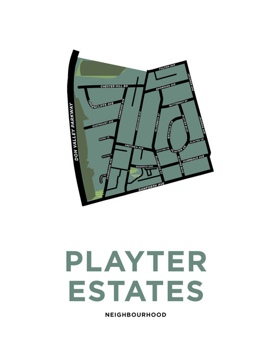 Playter Estates Map Print