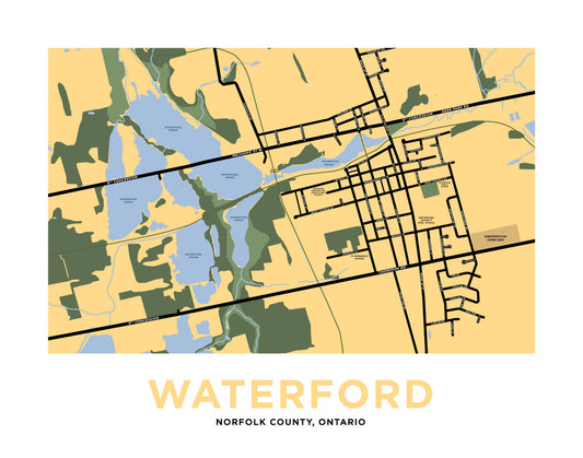 Waterford Map Print