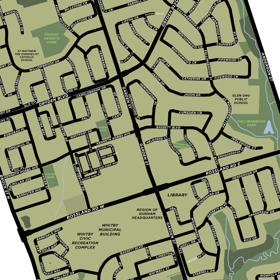 Pringle Creek Neighbourhood Map Print