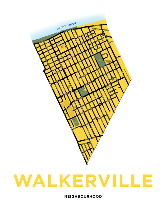Walkerville Neighbourhood Map Print