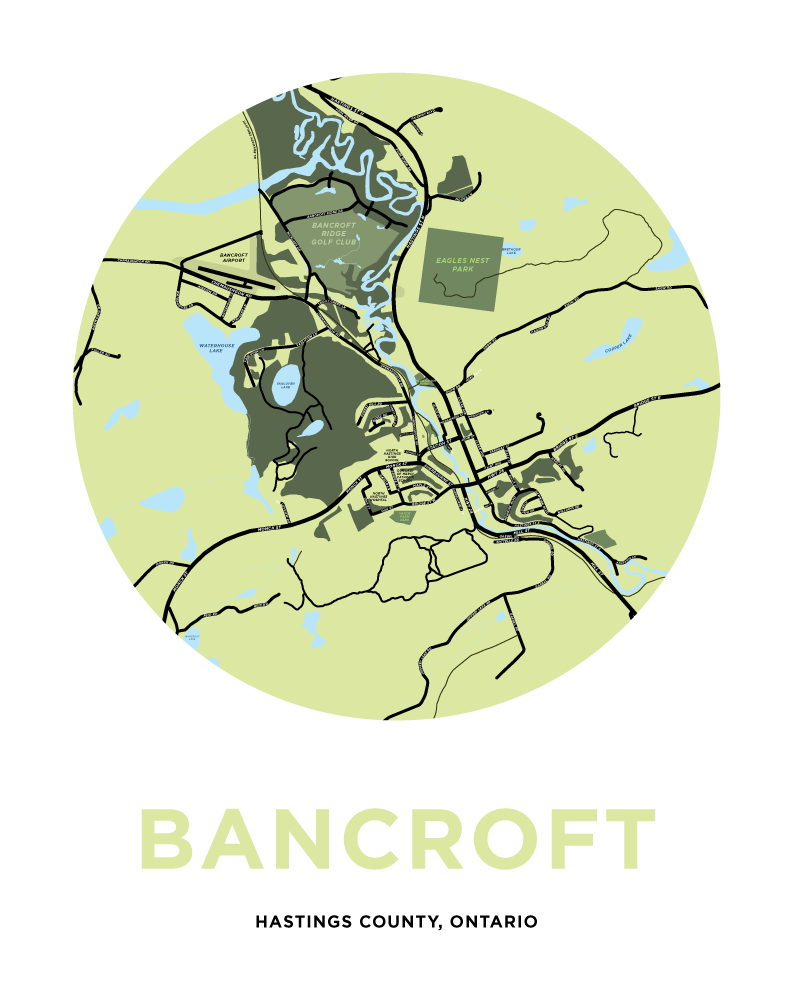 Bancroft Map Print - Town