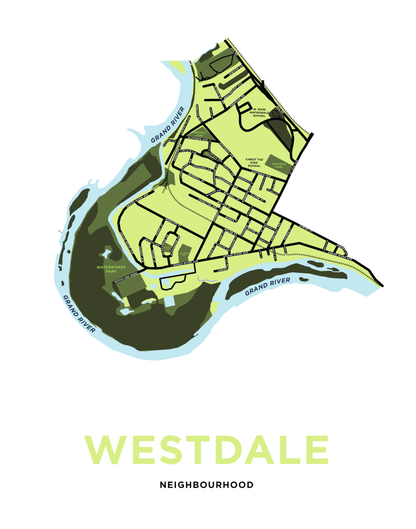 Holmedale-Lansdowne Neighbourhood Map Print