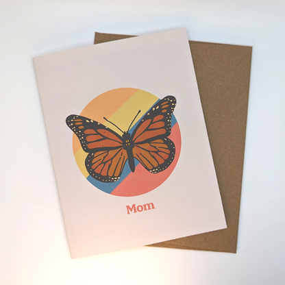 Butterfly "Mom" Greeting Card