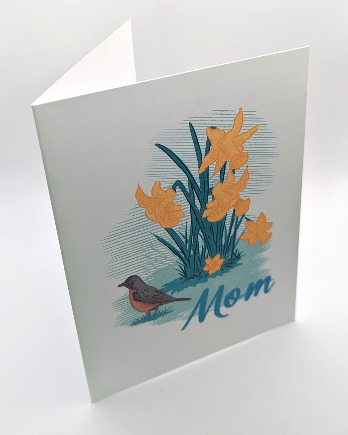 Daffodils "Mom" Greeting Card