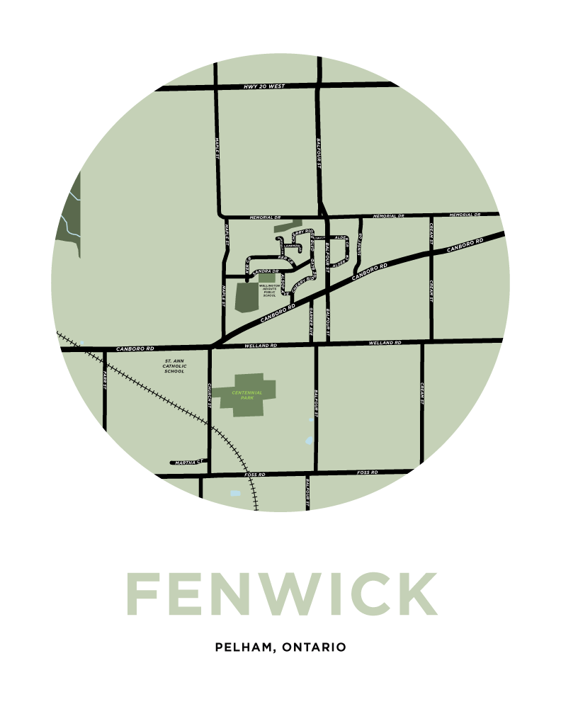 Fenwick Map Print