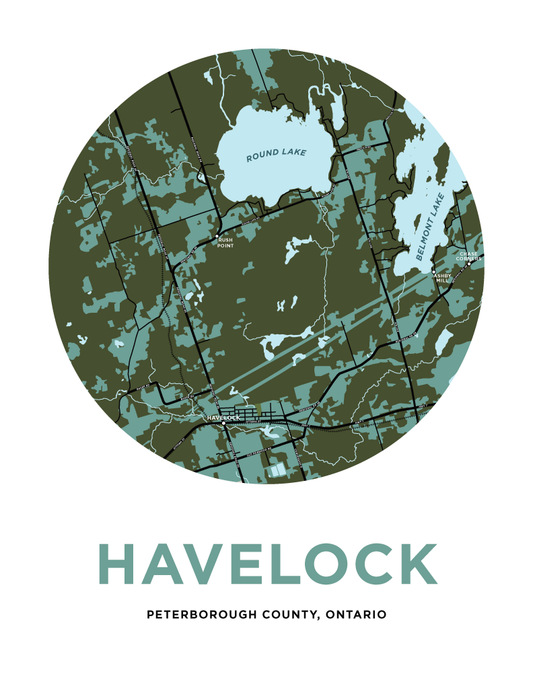 Havelock and Area Map Print