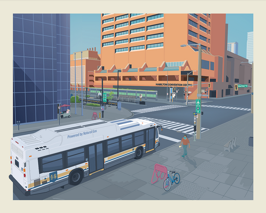 Print: King Street West, Hamilton