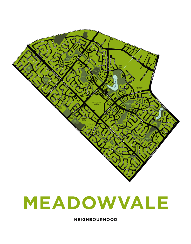 Meadowvale Neighbourhood Map Print