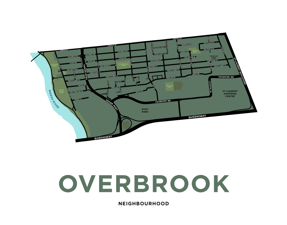 Overbrook Neighbourhood Map Print