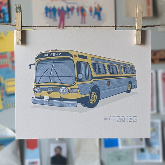 Hamilton Fishbowl Bus Print