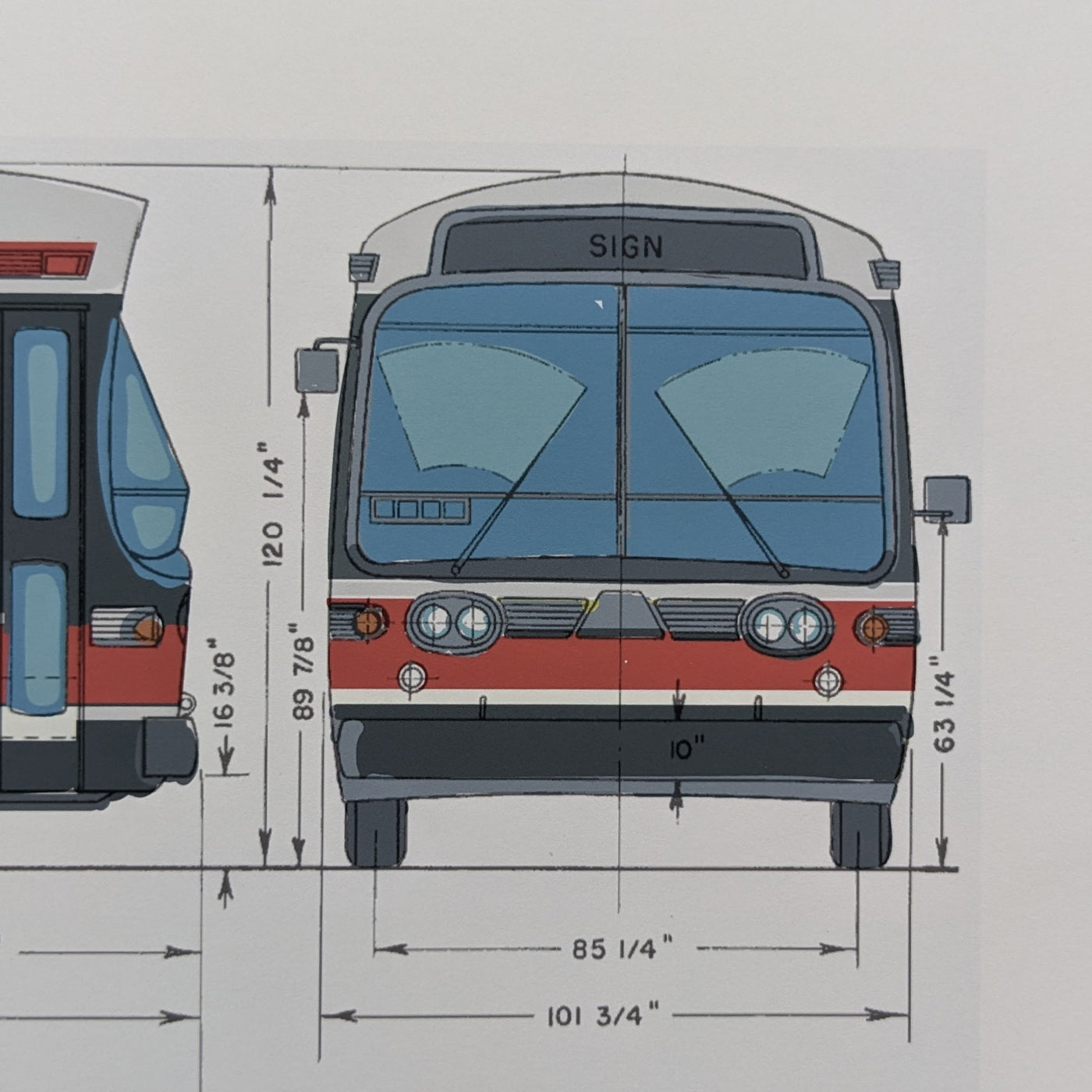 Toronto "Fishbowl" Bus Print