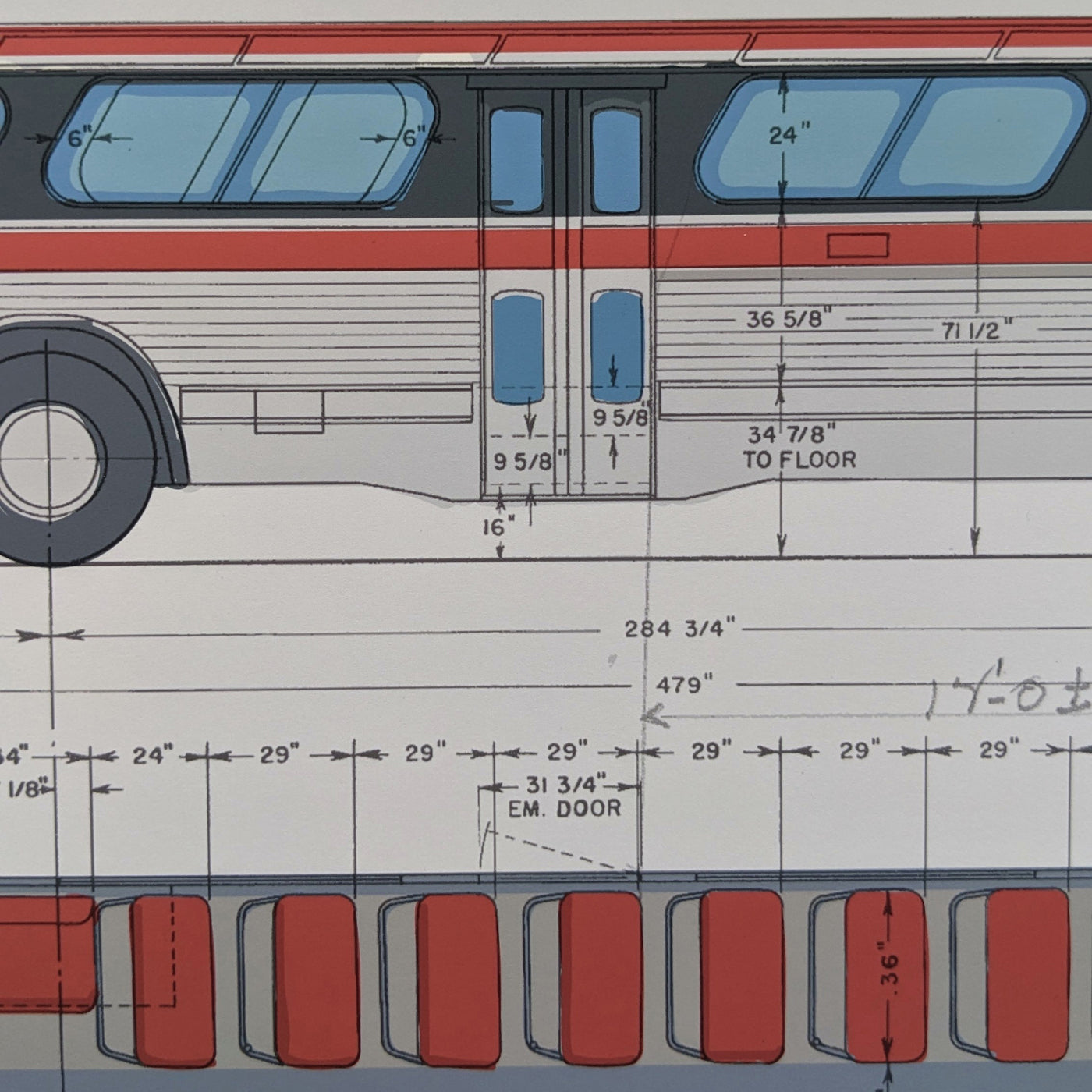 Toronto "Fishbowl" Bus Print