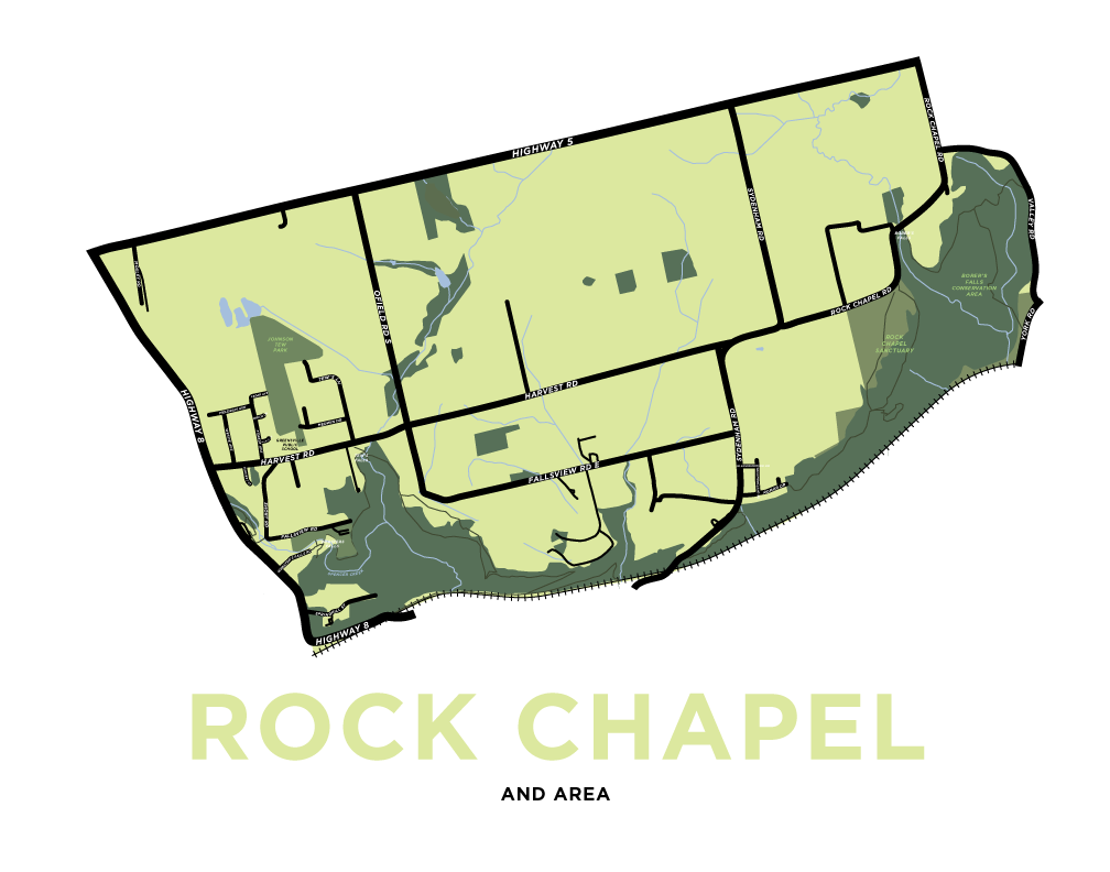 Rock Chapel Map Print