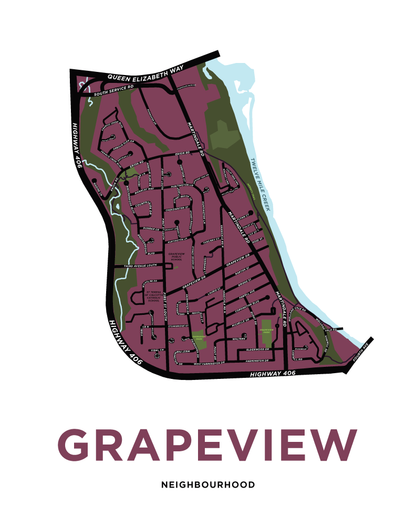 Martindale Neighbourhood Map Print