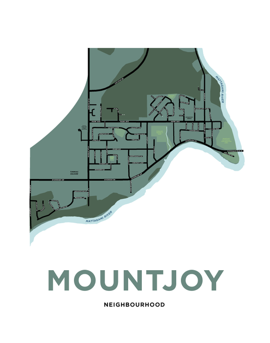Mountjoy Neighbourhood Map Print